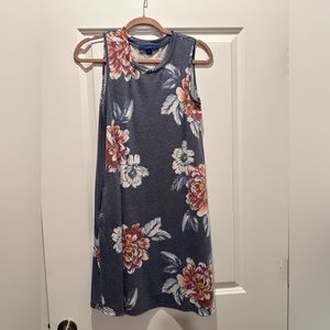 Blue floral dress